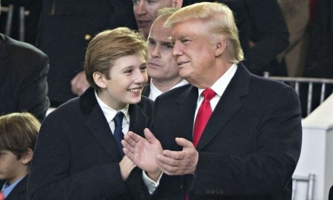 4 years of Barron Trump being caught up in turbulence 1